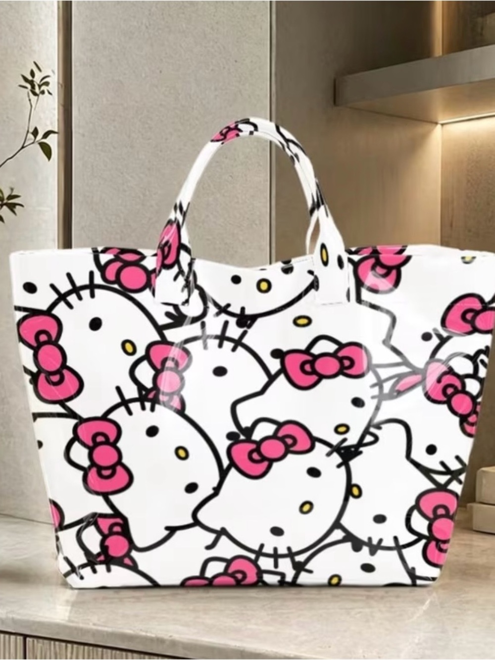 Hello Kitty Pink Bow Tote PVC